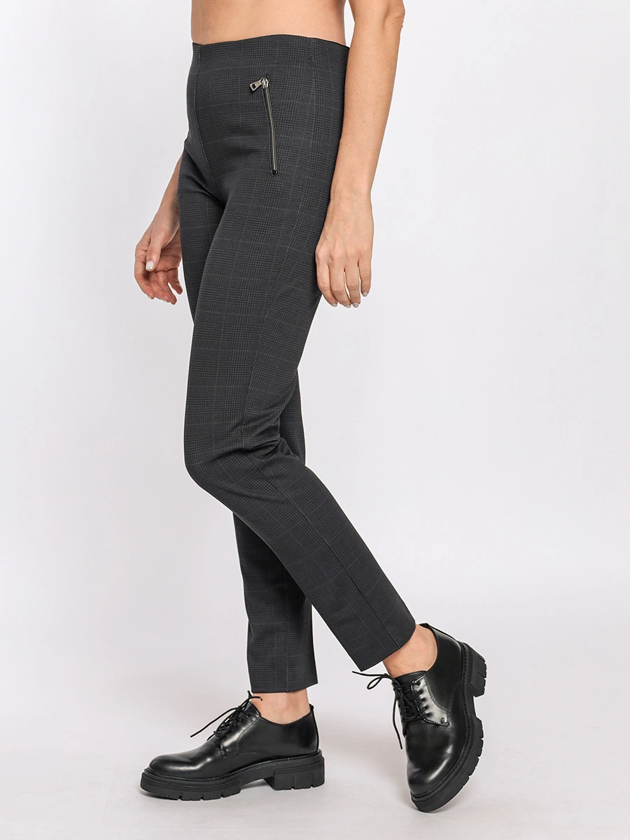 Зауженные брюки AMARO в клетку